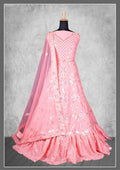 Light Pink Georgette Embroidery & Sequence Work Bridal lahenga Choli with Dupatta - Nimaya Pavitra Rista