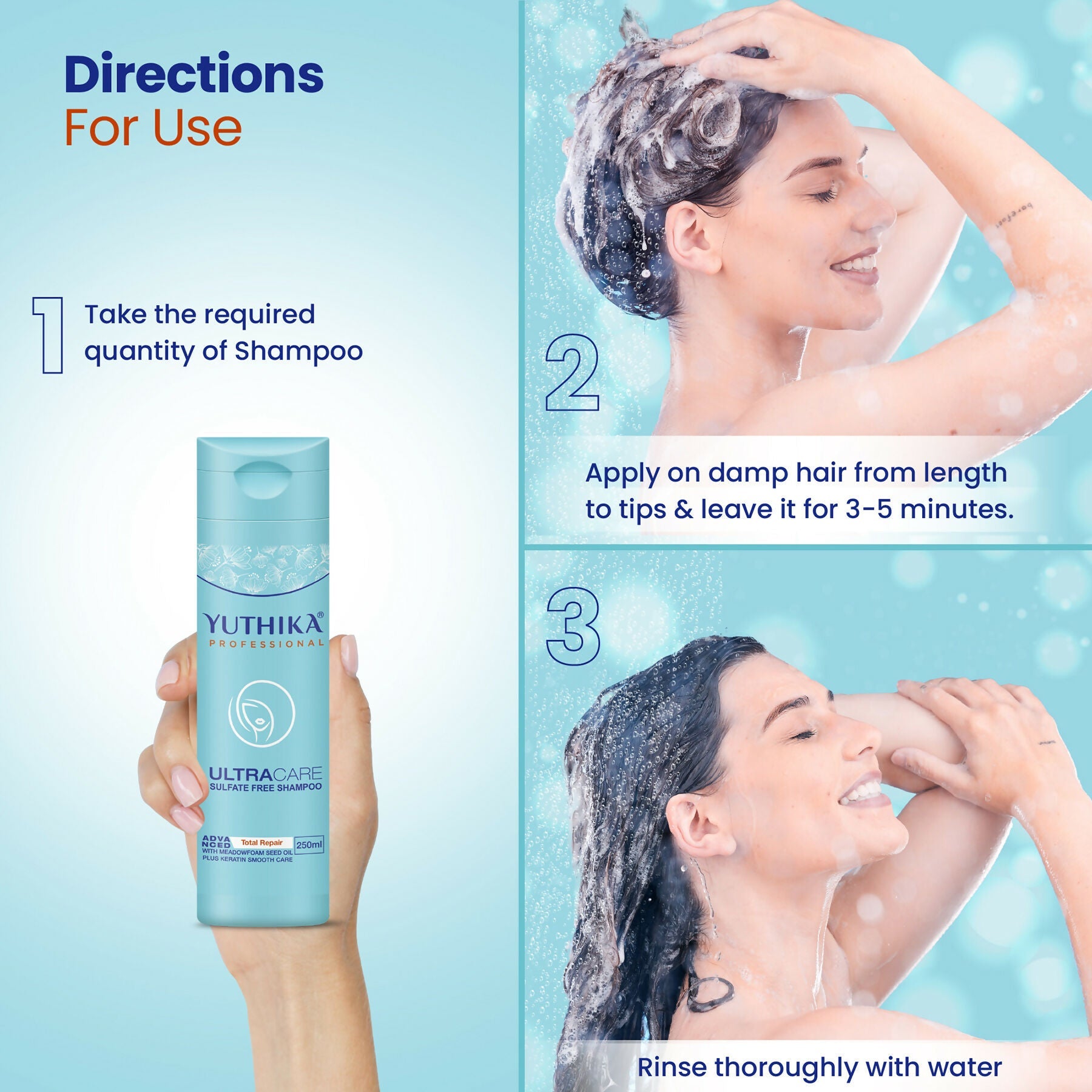 Yuthika Professional Ultracare Sulfate Free Shampoo For Women & Men