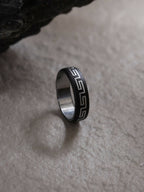 NVR Men's Silver Metal Ring