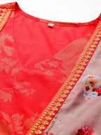Ahalyaa Women's Traditional wear Ethnic Dress - Red - Distacart
