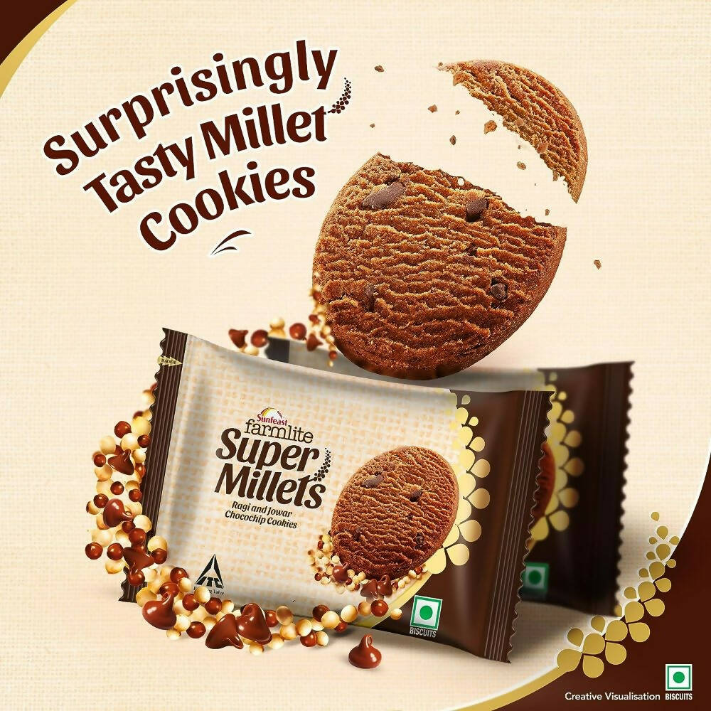 Sunfeast Farmlite Super Millets Chocochip Cookies - Distacart