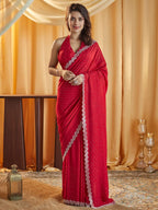 kasee Embellished Beads and Stones Silk Blend Saree