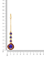 Ruby Raang Blue Meenakari Kundan Maang Tikka - Distacart