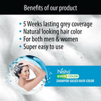 Nisha Quick Color Shampoo Hair Color-Original Black - Distacart