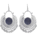 Oxidized Silver Earrings German Silver Traditional Drops And Danglers