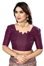 Vamika purple Printed Art Silk Saree