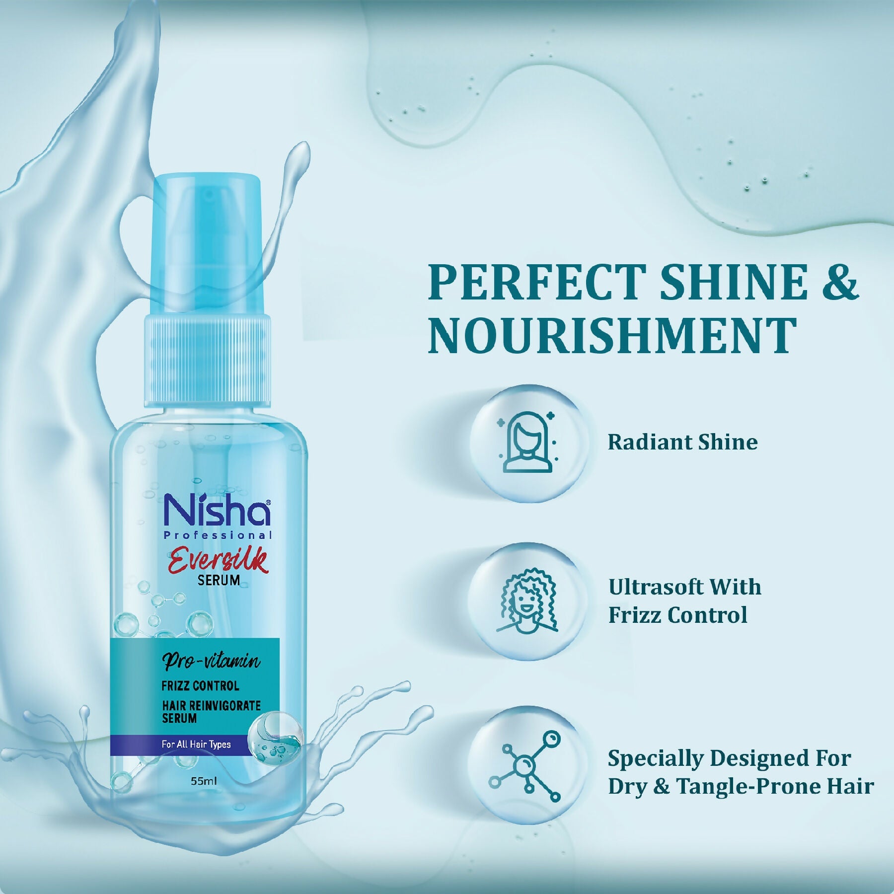 Nisha Hair Serum Eversilk Pro-Vitamin Serum - Distacart