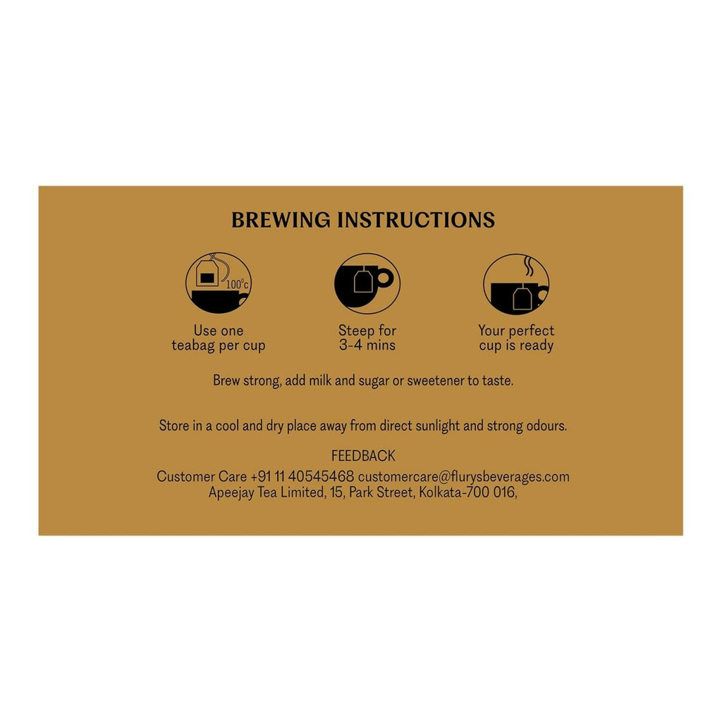 Flurys Distinctive English Breakfast Black Tea Bags - Distacart