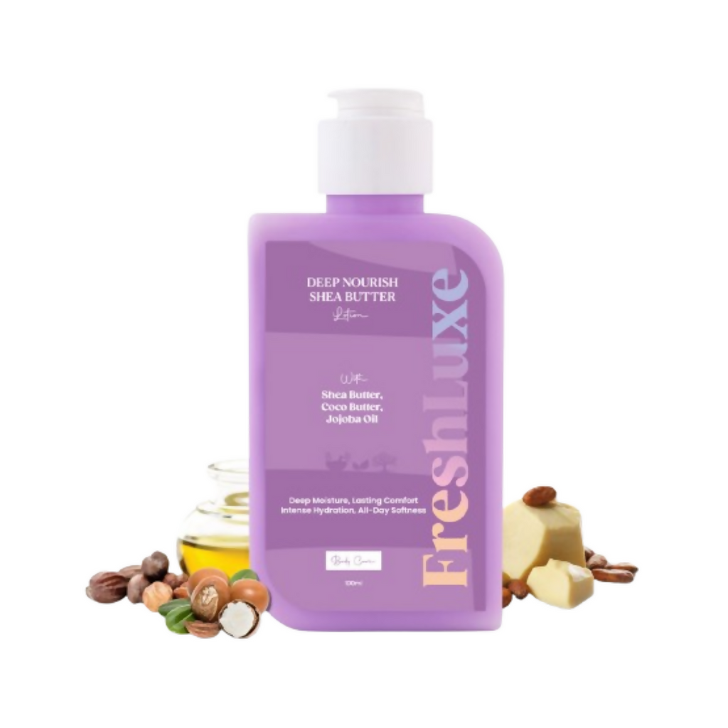 FreshLuxe Shea Butter Lotion with Coco Butter & Jojoba Oil For Deep Moisturization - Distacart