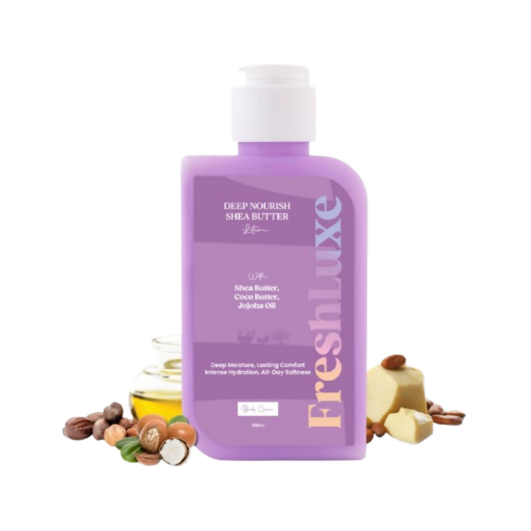 FreshLuxe Shea Butter Lotion with Coco Butter & Jojoba Oil For Deep Moisturization - Distacart