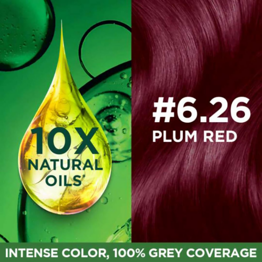 Garnier Color Naturals Ultra Hair Color - 6.26 Plum Red - Distacart
