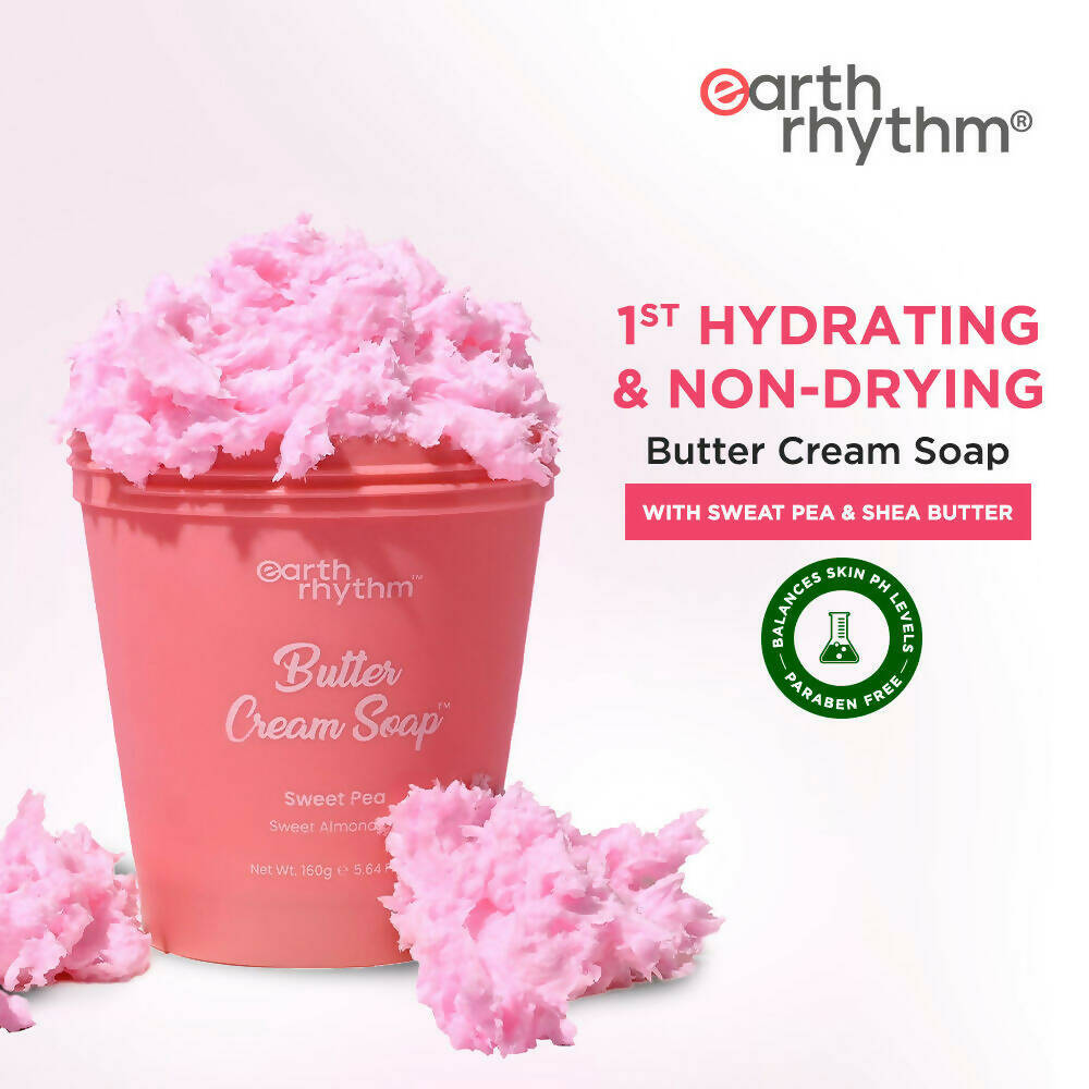Earth Rhythm Butter Cream Shower Mousse Soap - Sweet Pea