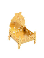 CraftVatika Gold-Toned Singhasan Chowkie