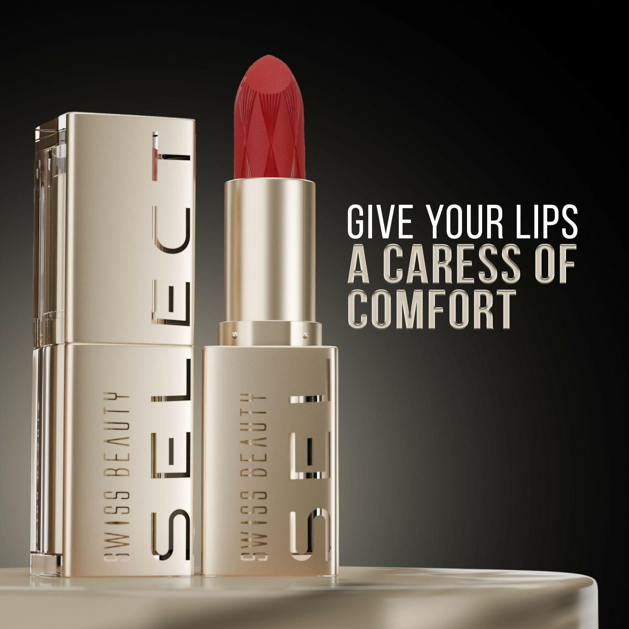 Swiss Beauty Select Creme Touch Hydrating Lipstick - 2 Natural Nude