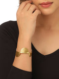NVR Women Gold Plated Adjustable Kada Bracelet - Distacart
