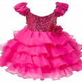 Asmaani Baby Girl's Pink Color Satin Knee Length Frock (AS-dress-22084 )
