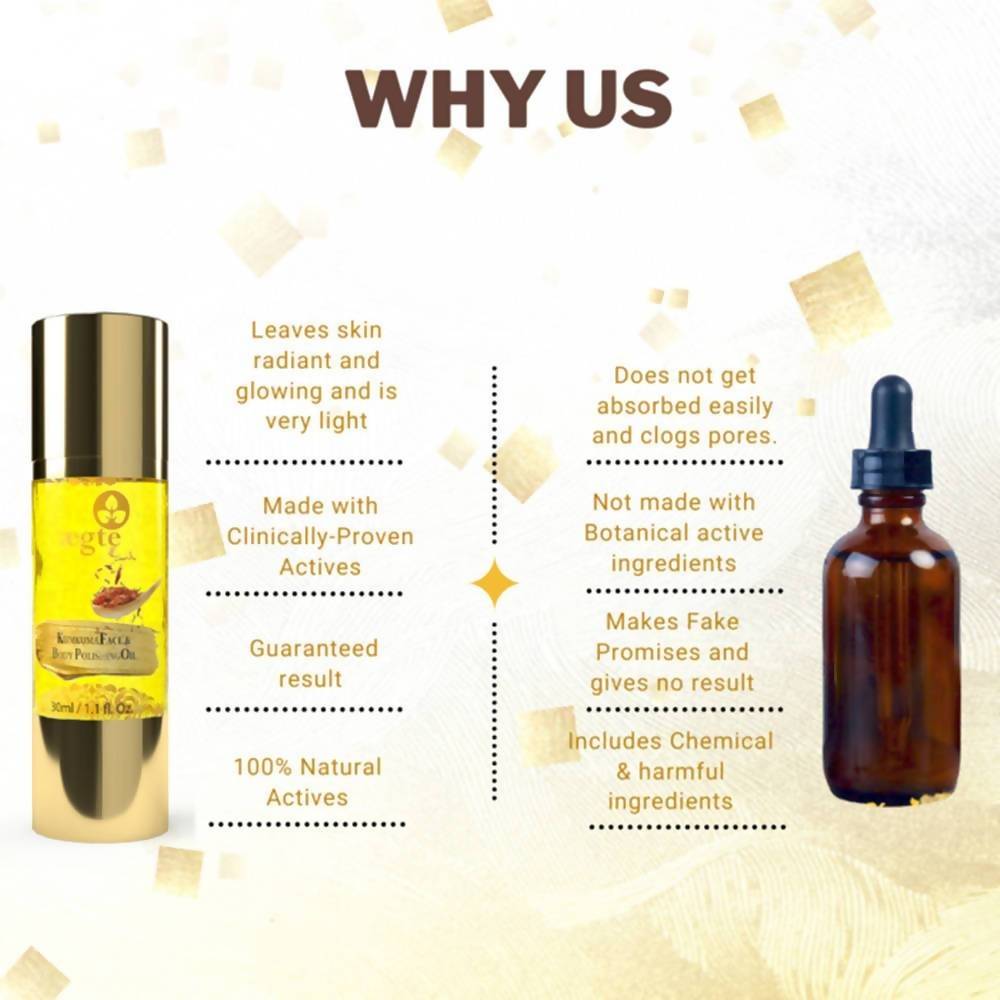 Aegte Ultra Luxurious Kumkuma Face & Body Polishing Oil