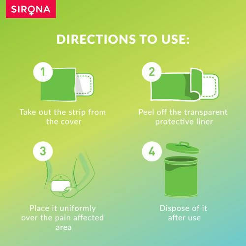 Sirona’s Beginner’s Hydrogel-Based Pain Relief Patch