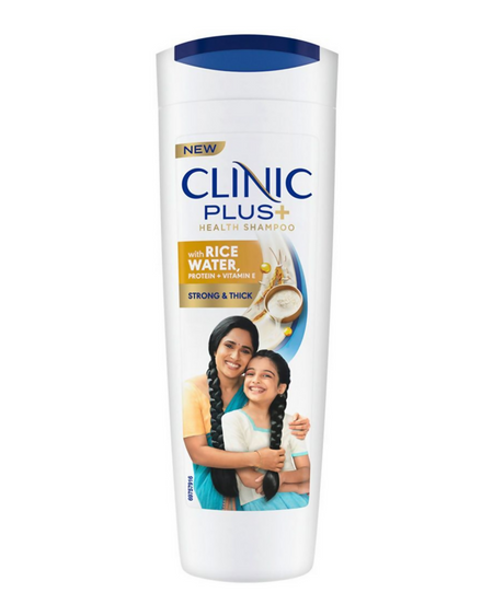 Clinic Plus With Rice Water Protein + Vitamin-E Strong & Thick Shampoo