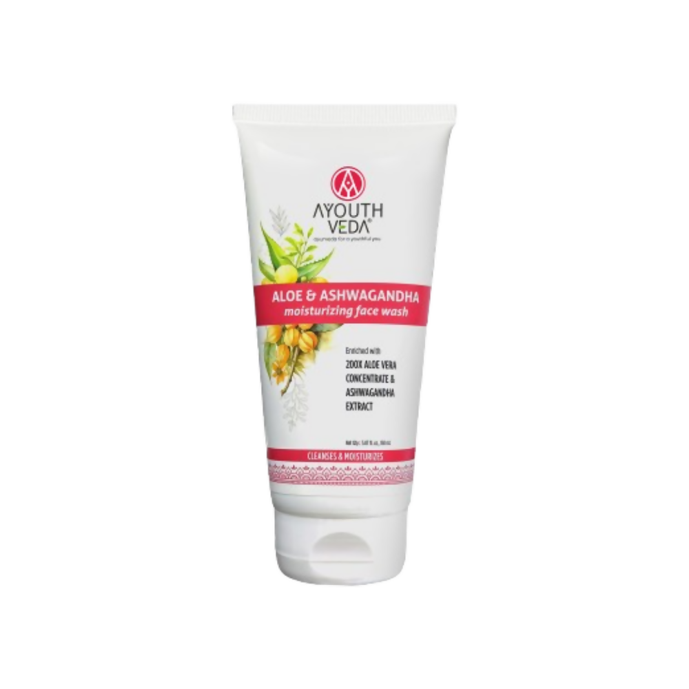 Ayouthveda Aloe & Ashwagandha Moiturizing Face Wash - Distacart