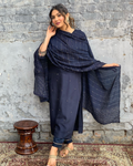 The52 Blue Women's Gorgeous Embroidered Viscose Chanderi Fabric Straight Kurta Pant with Dupatta Set - Distacart