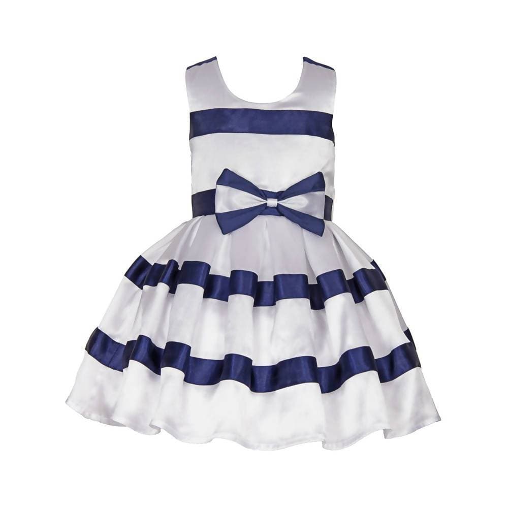 Asmaani Baby Girl's Multi-Color Satin Knee Length Frock (AS-DRESS-22008)