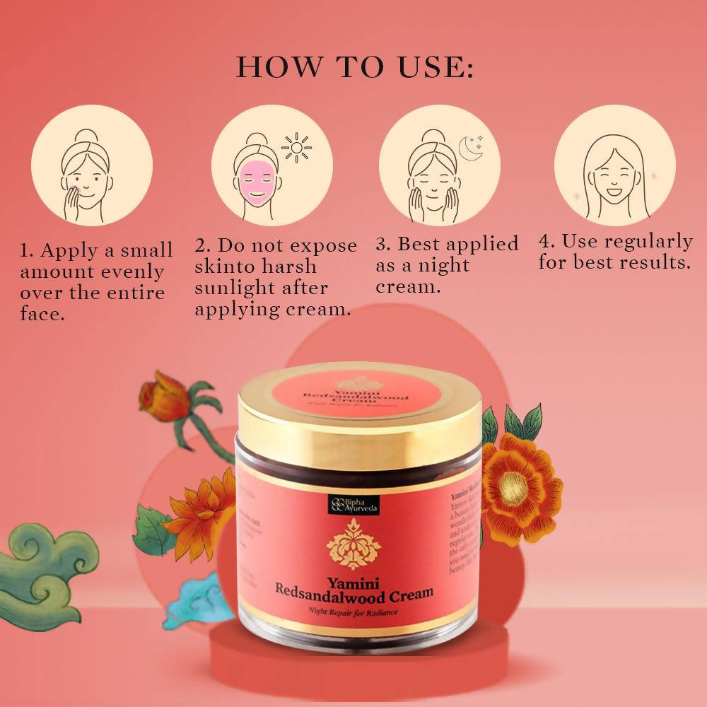 Bipha Ayurveda Yamini Redsandalwood Cream