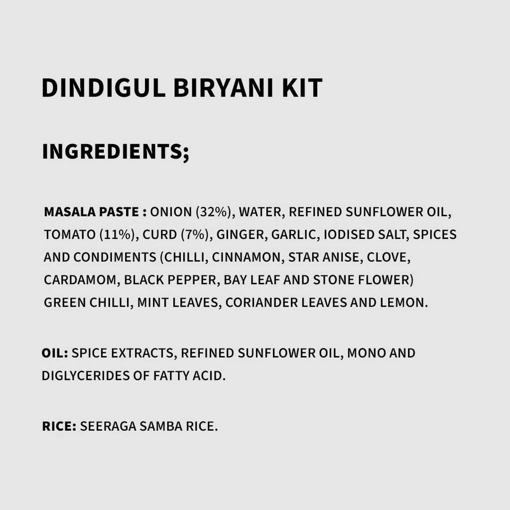 Cookd Dindigul Biryani Kit - Distacart