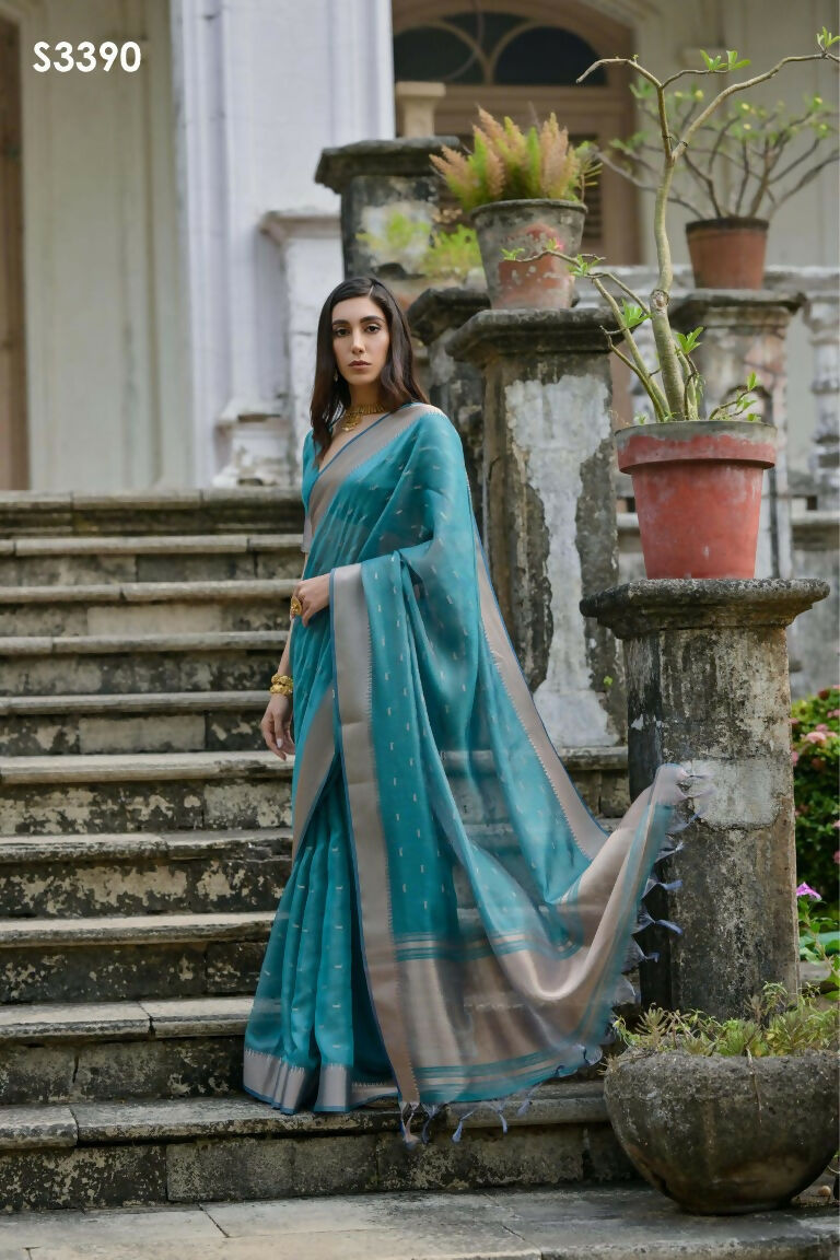 Rama Kalyani Silk Woven Design Saree - Priyalaxmi