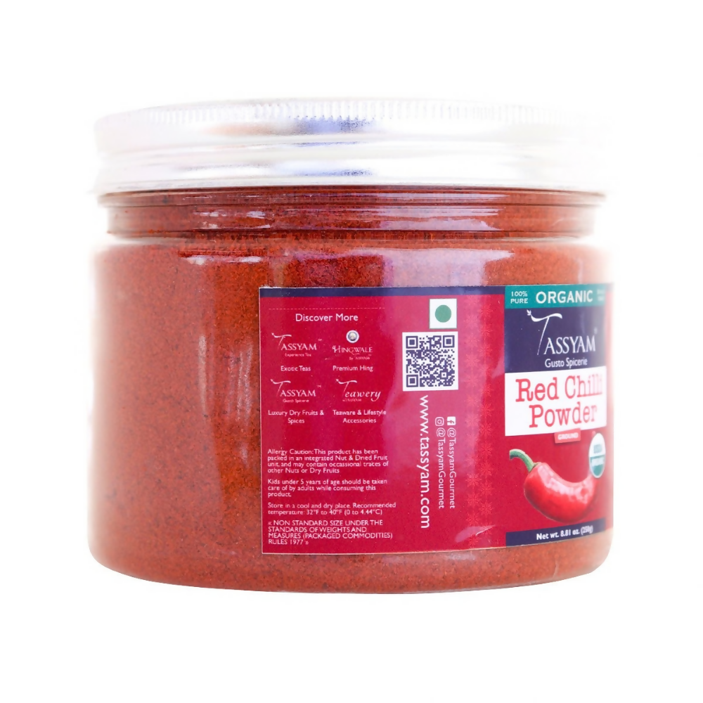 Tassyam Organics Certified 100% Organic Red Chilli Powder - Distacart