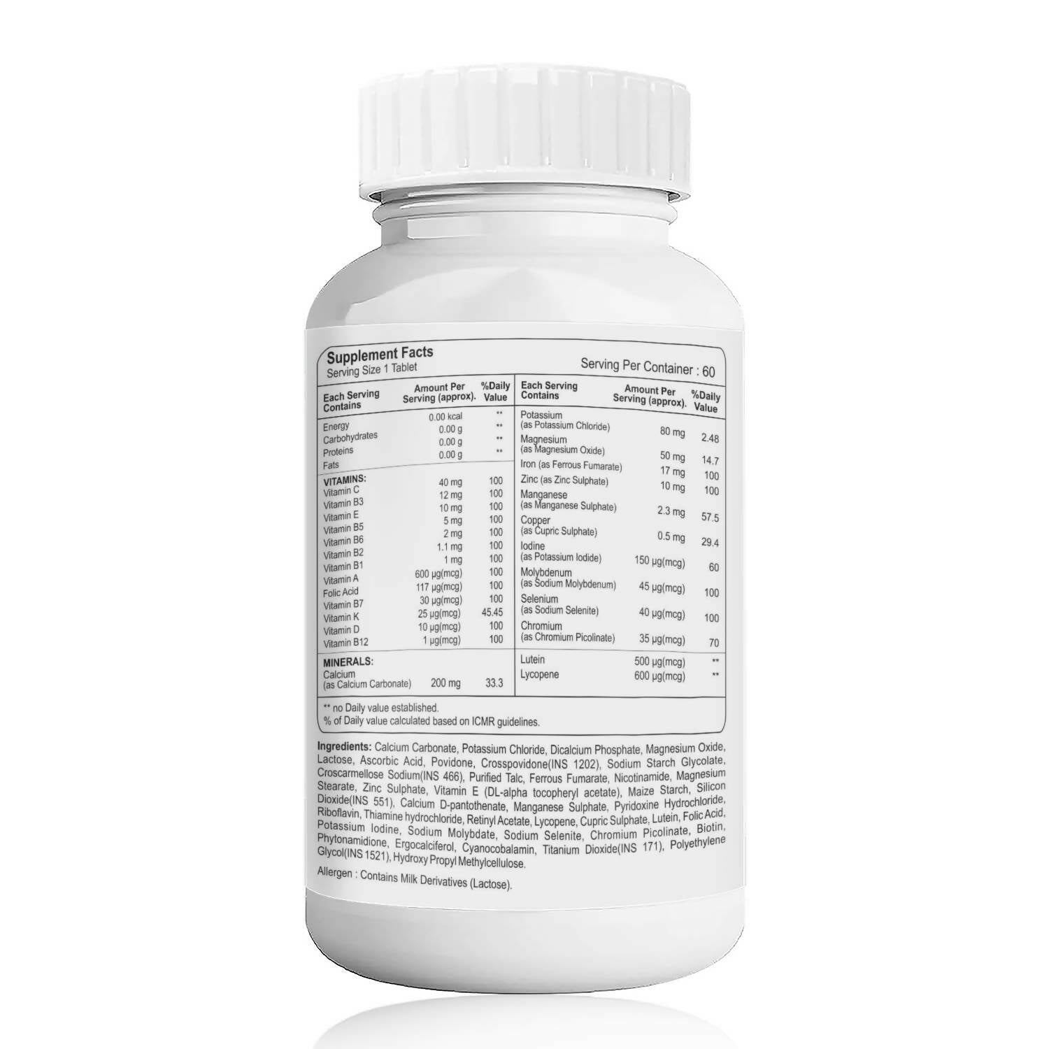 Healthvit Cenvitan Adults Multivitamin & Multimineral Tablets - Distacart