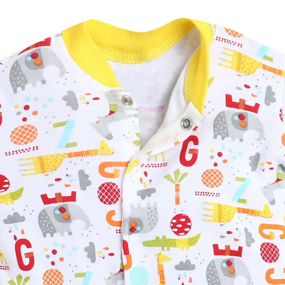 Daddy - G Rompers/Sleepsuits/Jumpsuit /Night Suits for New Born Babies - Yellow