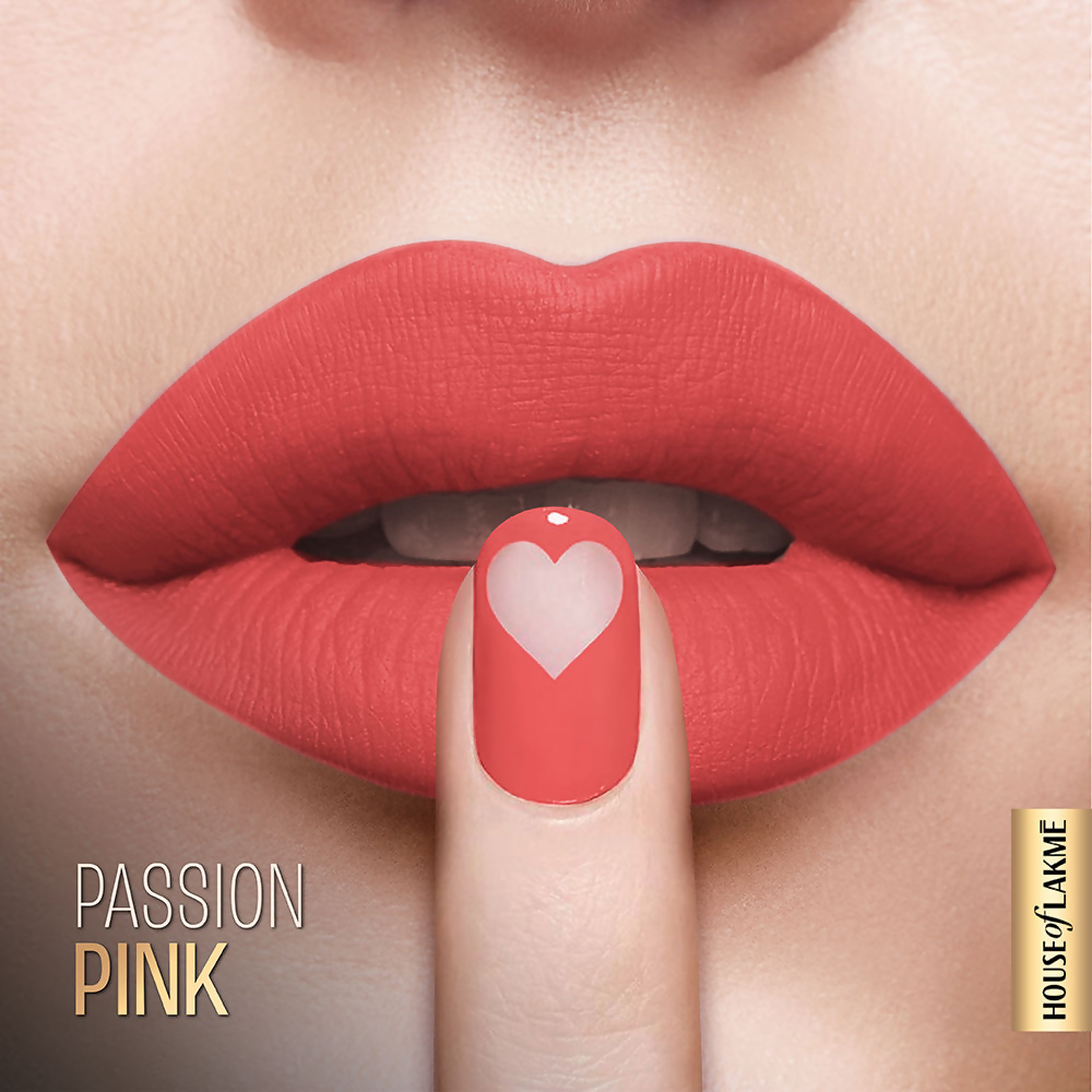 Lakme Xtraordin-Airy Velvet Matte Lip Mousse - Passion Pink