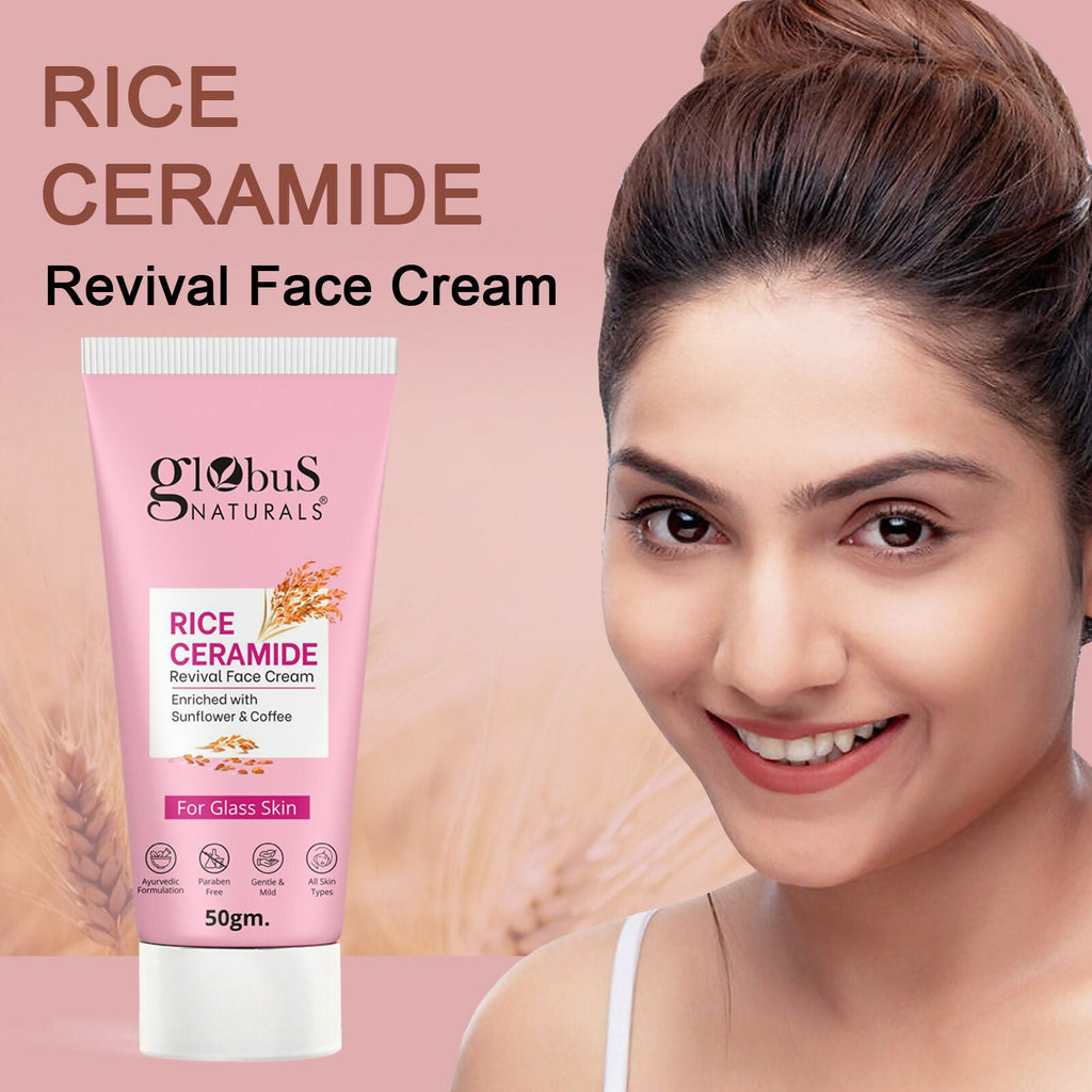 Globus Naturals Rice Ceramide Revival Face Cream - Distacart