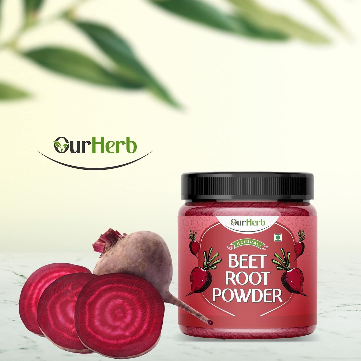 OurHerb Beetroot Powder Pure & Natural For Face And Hair