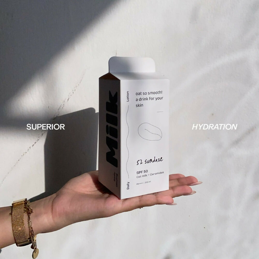 52 Sundaze SPF50 Body Glazing Milk with Oat Milk & Ceramides