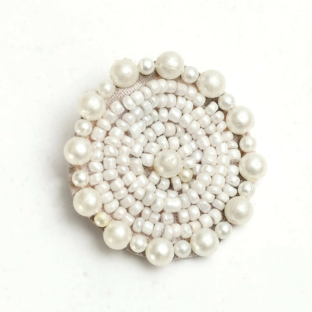 Mominos Fashion Johar Kamal Off White Handicraft Pearls Necklace with Earrings For Women - Distacart