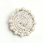 Mominos Fashion Johar Kamal Off White Handicraft Pearls Necklace with Earrings For Women - Distacart