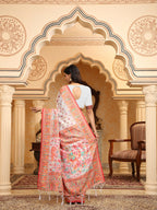 Shree Shyam Fashion Linen Cotton(Woven Work) Multicolour Saree - Distacart