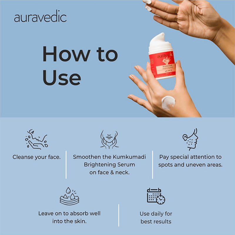 Auravedic Kumkumadi Brightening Face Serum