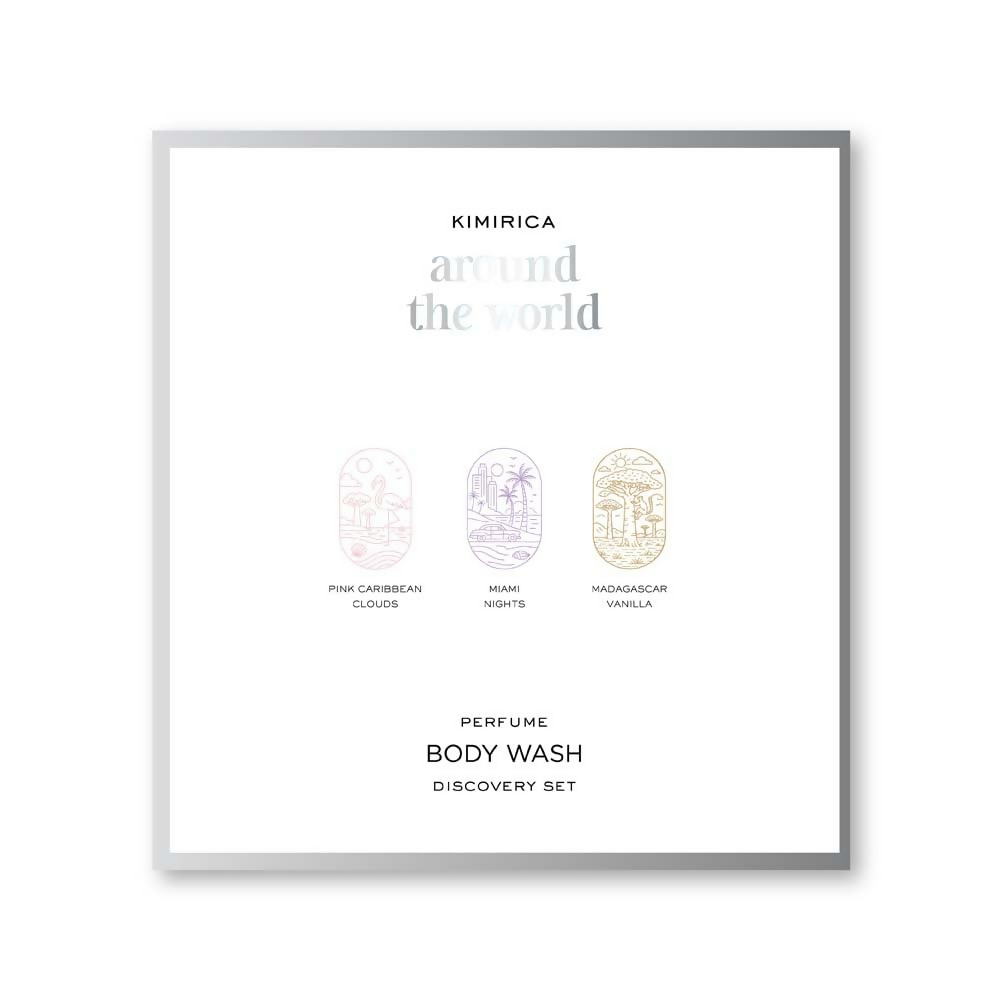 Kimirica Around The World Perfume Body Wash Trio Kit Gift Set