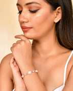 VOJ Stainless Steel Pearl Gold-plated Bracelet - Distacart