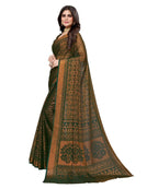 Vamika Green Chiffon Brasso Bollywood Style Woven Saree (BARKHA GREEN) - Distacart