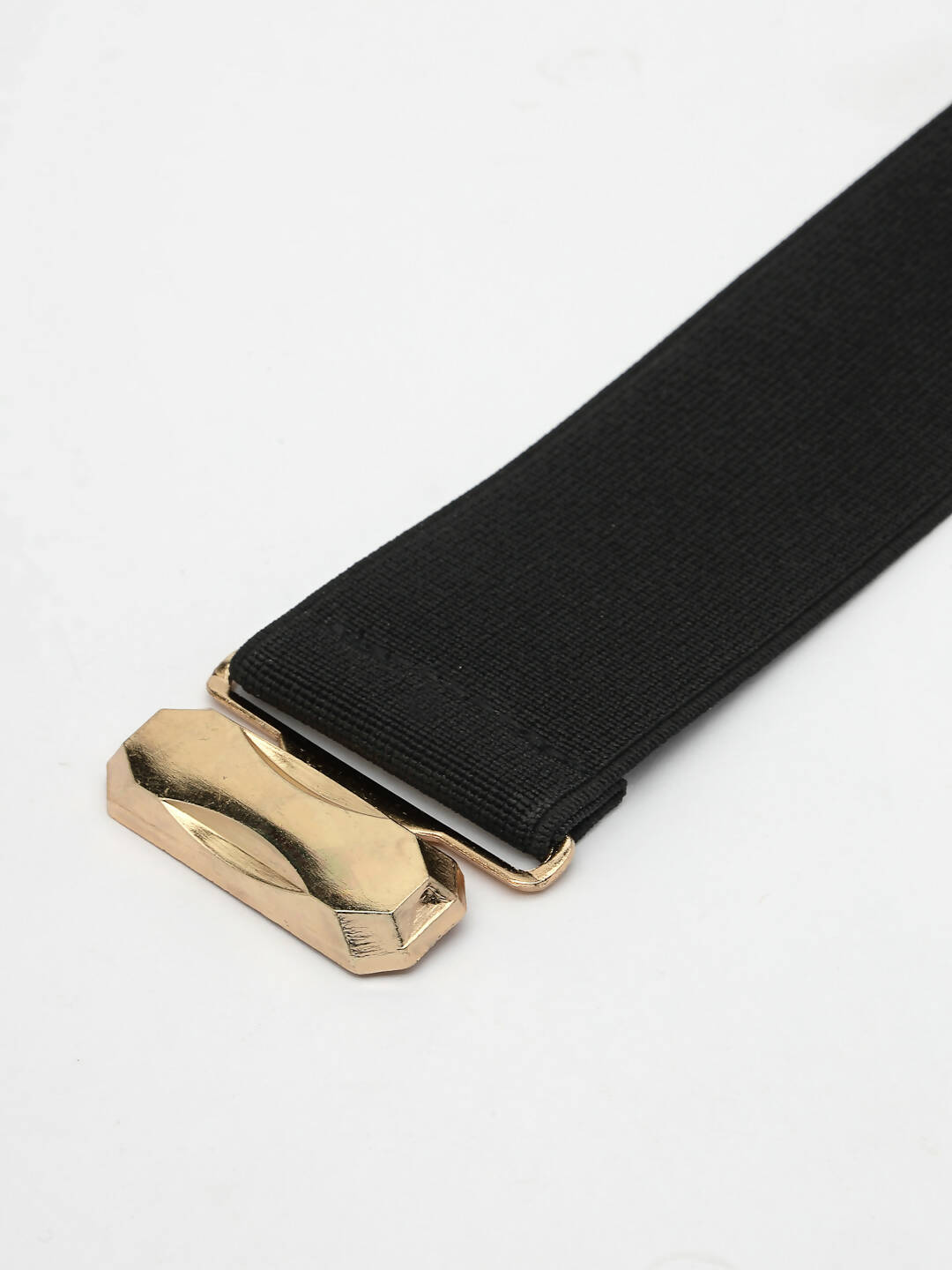 NVR Women Circular Gold-Polished Adjustable Broad Belt