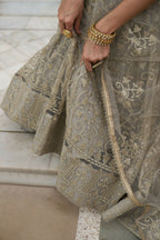 Eilara Glamorous Ivory Butterfly Net With Thread And Sequence Embroidered Work Fancy Lace Lehenga Choli For Wedding
