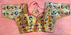 Kia Fashions Hot Pink Jacquard Weave Multi Color Paithani Readymade Blouse - Distacart