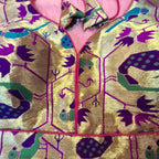 Kia Fashions Magenta Jacquard Weave Multi Color Paithani Readymade Blouse - Distacart
