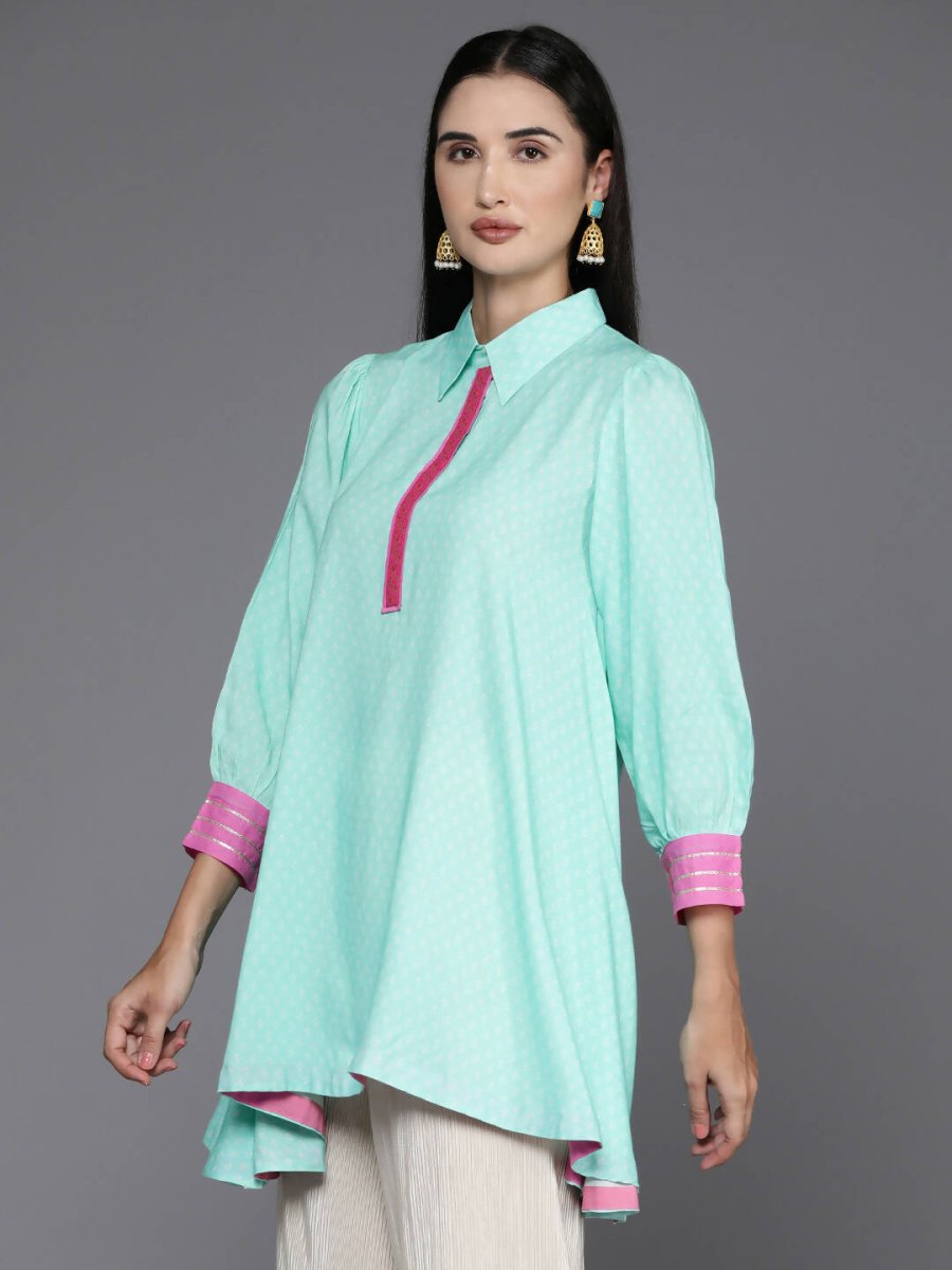 Ahalyaa Women's Traditional wear Tunic - Blue