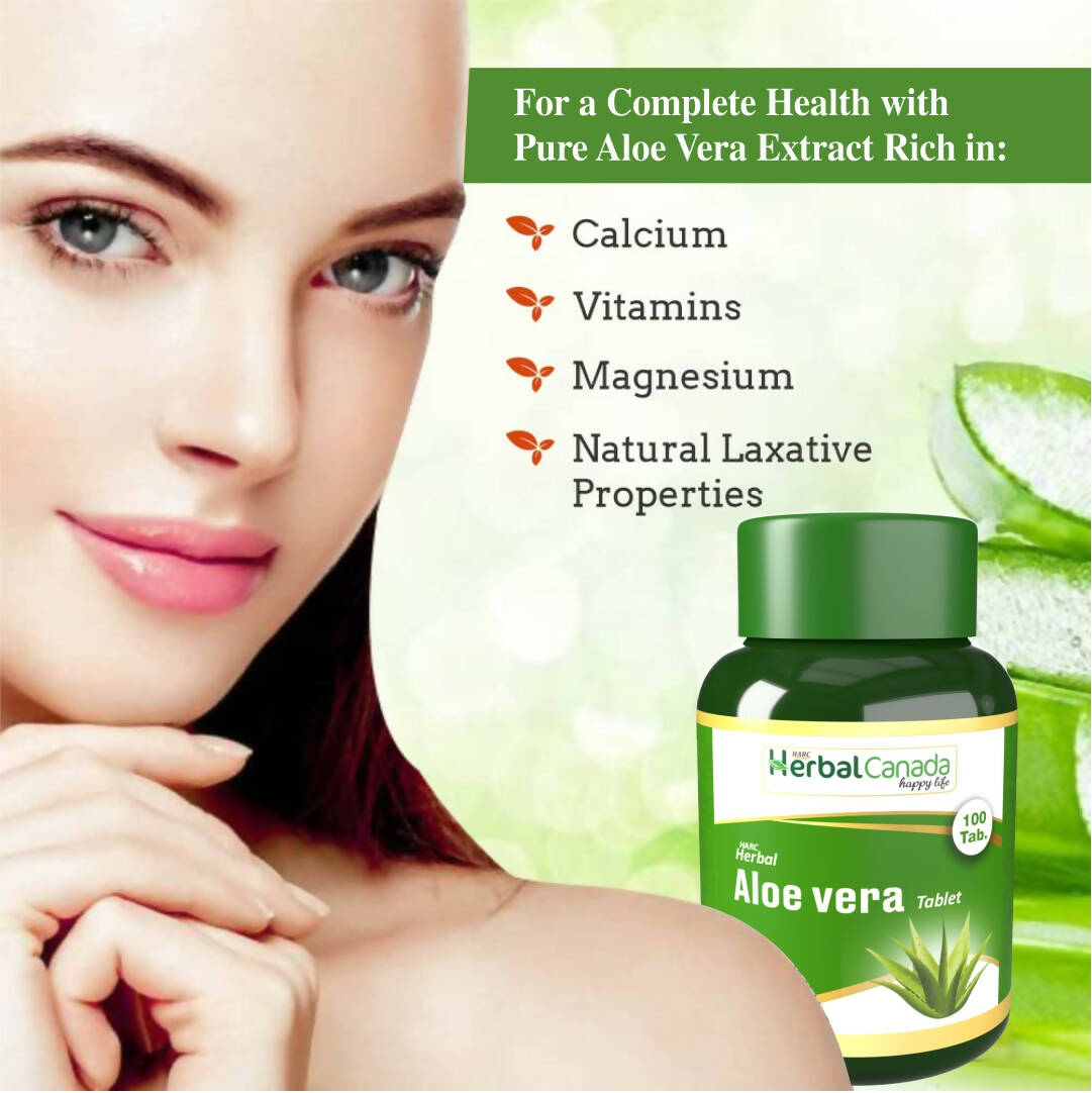 Herbal Canada Aloe Vera Extract Tablets - Distacart