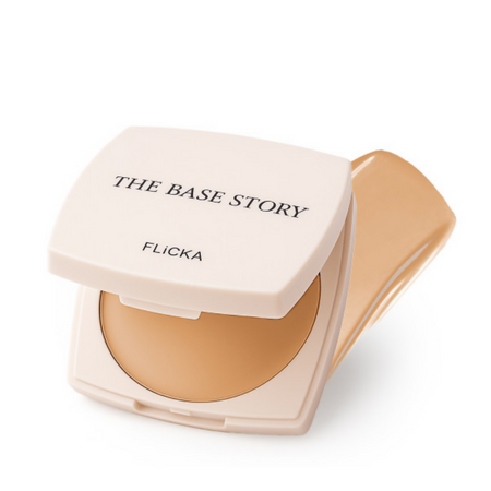 Flicka Cosmetics Base Story Cream Foundation with SPF Waterproof Walnut 04